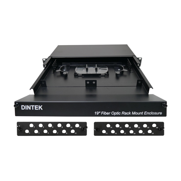 Hộp phối quang ODF 24 Port Rackmount 19" DINTEK 2201-24059 (Khay trượt)