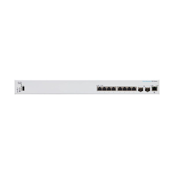 Managed Switch 8 cổng 10Gbps + 2 cổng 10G SFP Cisco CBS350-8XT-EU