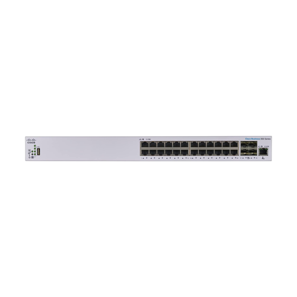 Thiết bị chuyển mạch Cisco CBS350-24XT-EU (20 x 10G copper + 4 x 10G copper/SFP+ combo)