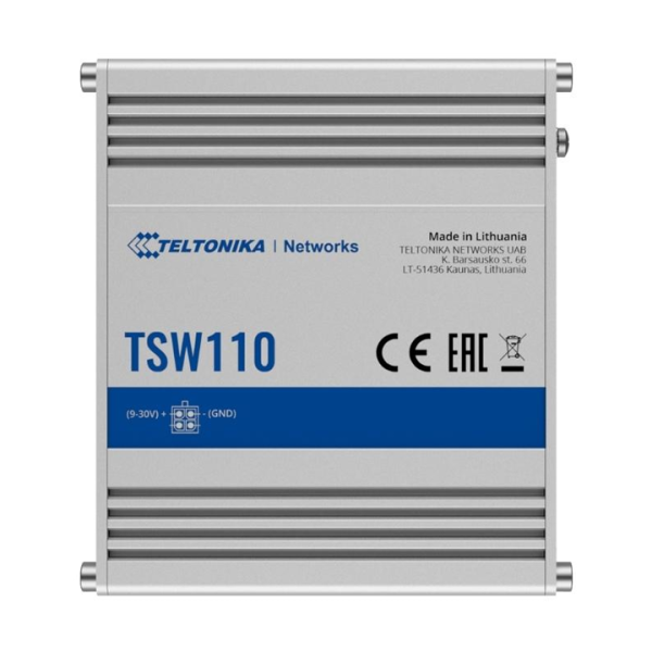 L2 Unmanaged Industrial Switch Teltonika TSW110 (5 x 1G RJ45)