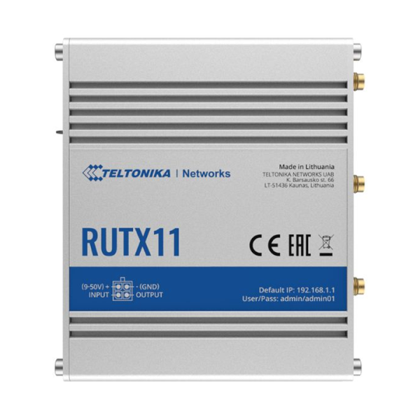 Industrial Router Wi-Fi 4G LTE CAT6 Dual SIM Teltonika RUTX11