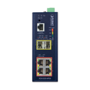Switch công nghiệp 4 cổng Gigabit PoE + 2 x 1G SFP Planet IGS-5225-4P2S