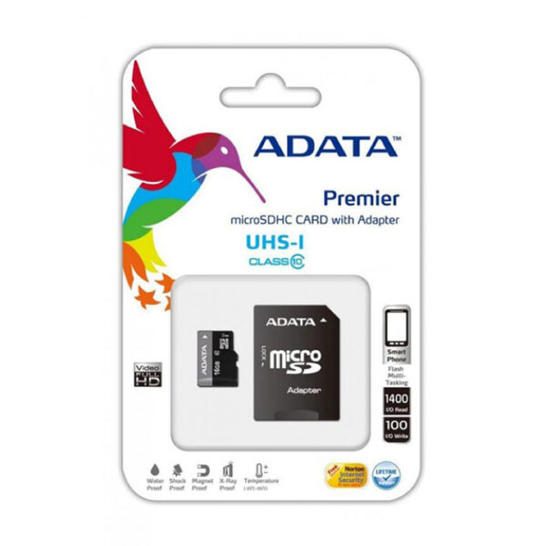 Thẻ nhớ Micro SD Adata 32GB UHS-I CLASS10 AUSDH32GUICL10-RA1