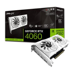 Card màn hình PNY GeForce RTX 4060 8GB OC XLR8 VERTO DF White Edition (VCG40608DFWXPB1-O)