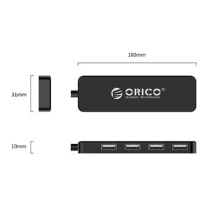 Bộ chia USB HUB 4 cổng USB 2.0 ORICO FL01-BK