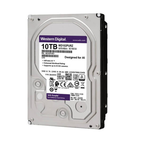 Ổ cứng HDD WD Purple 10TB 3.5" SATA 3 WD102PURZ