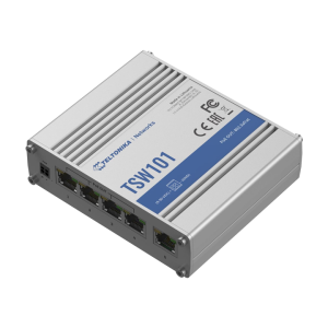 Unmanaged Industrial Switch Teltonika TSW101 (4 x 1G RJ45 PoE 60W)