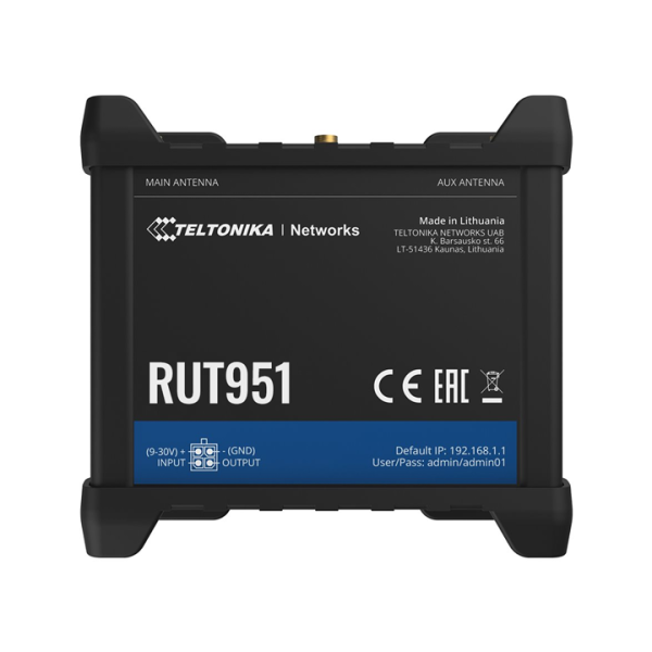 Industrial Router Wi-Fi 4G Dual Sim Teltonika RUT951
