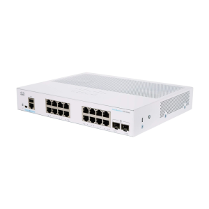 Managed Switch 16 cổng Gigabit + 2 cổng 1G SFP Cisco CBS350-16T-E-2G-EU