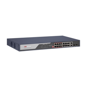 Switch 16 cổng 100Mbps PoE + 2 combo Gigabit LAN/SFP Hikvision DS-3E0318P-E(C)