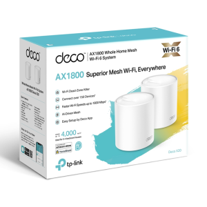 Router Mesh Wi-Fi 6 Băng tần kép AX1800 TP-Link Deco X20(2-pack)