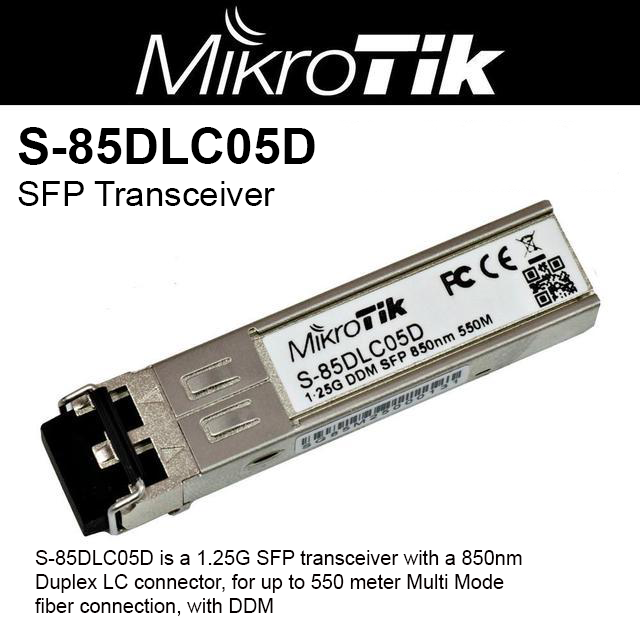 Module quang SFP Multi-mode Duplex LC MikroTik S-85DLC05D