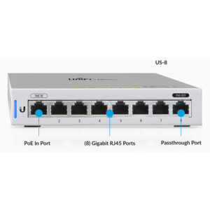 Gigabit Switch 8 Port - 4 Port POE UBIQUITI UniFi Switch US-8