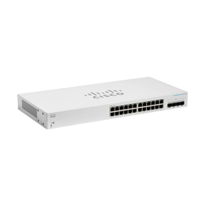 Smart Switch 24 cổng Gigabit + 4 cổng 10G SPF+ Cisco CBS220-24T-4X-EU