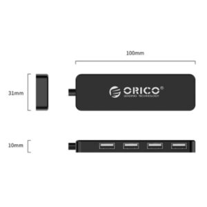 Bộ chia USB HUB 4 cổng USB 2.0 ORICO FL02-BK-BP