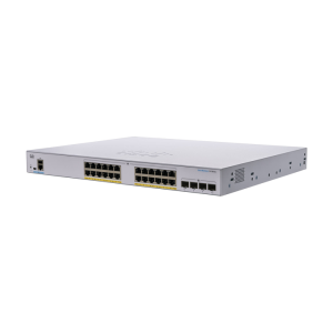Managed Switch 24 cổng Gigabit PoE 370W + 4 cổng 1G SFP Cisco CBS350-24FP-4G-EU