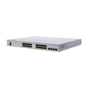 Managed Switch 24 cổng Gigabit PoE 195W + 4 cổng 10Gbps Cisco CBS350-24P-4X-EU