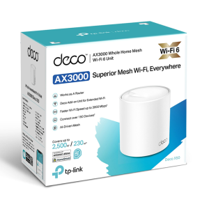 Router Mesh Wi-Fi 6 Băng tần kép chuẩn AX3000 TP-Link Deco X50(2-pack)