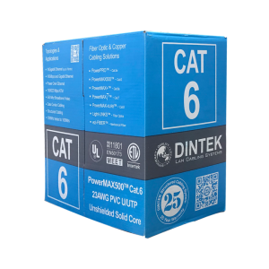 Cáp mạng CAT.6 UTP 4 pair 23AWG 305m DINTEK 1101-04032