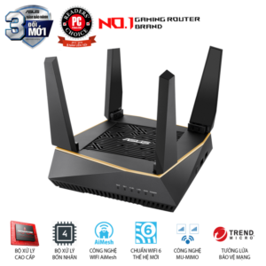 Gaming Router ASUS WiFi 6 AIMESH AX6100Mbps RT-AX92U