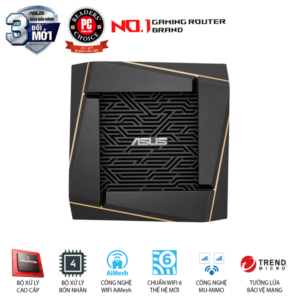 Gaming Router ASUS WiFi 6 AIMESH AX6100Mbps RT-AX92U