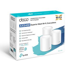 Router Mesh Wi-Fi 6 Băng tần kép chuẩn AX5400 TP-Link Deco X60 (3-Pack)