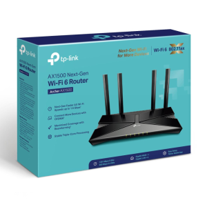 Router Wi-Fi 6 băng tần kép AX1500 TP-Link Archer AX1500