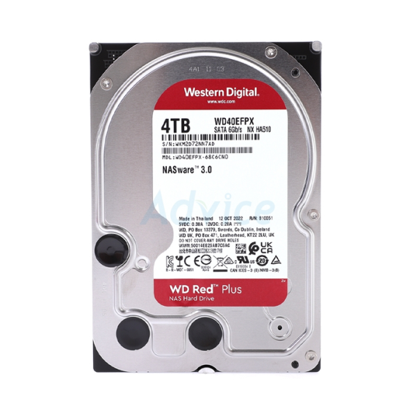 Ổ cứng HDD WD Red Plus 4TB 3.5" SATA 3 WD40EFPX