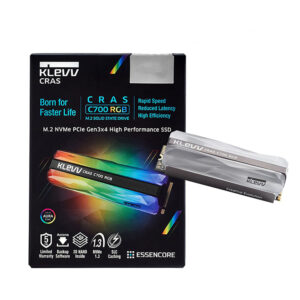 Ổ cứng SSD Klevv CRAS C700 RGB 480GB M2 NVME Gen3x4 K480GM2SP0-C7R