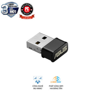 Card mạng WiFi USB ASUS chuẩn AC1200 USB-AC53 Nano