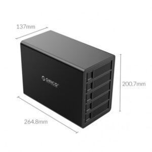 Box ổ cứng ORICO 3.5" 5 khe cắm SATA 3 USB 3.0 Type B 3559U3-BK