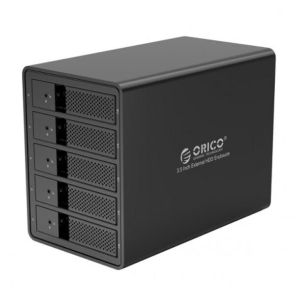 Box ổ cứng ORICO 3.5" 5 khe cắm SATA 3 USB 3.0 Type B 9558U3-BK