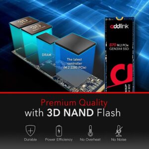 SSD Addlink S70 1TB M.2 2280 PCIe GEN3x4 NVMe