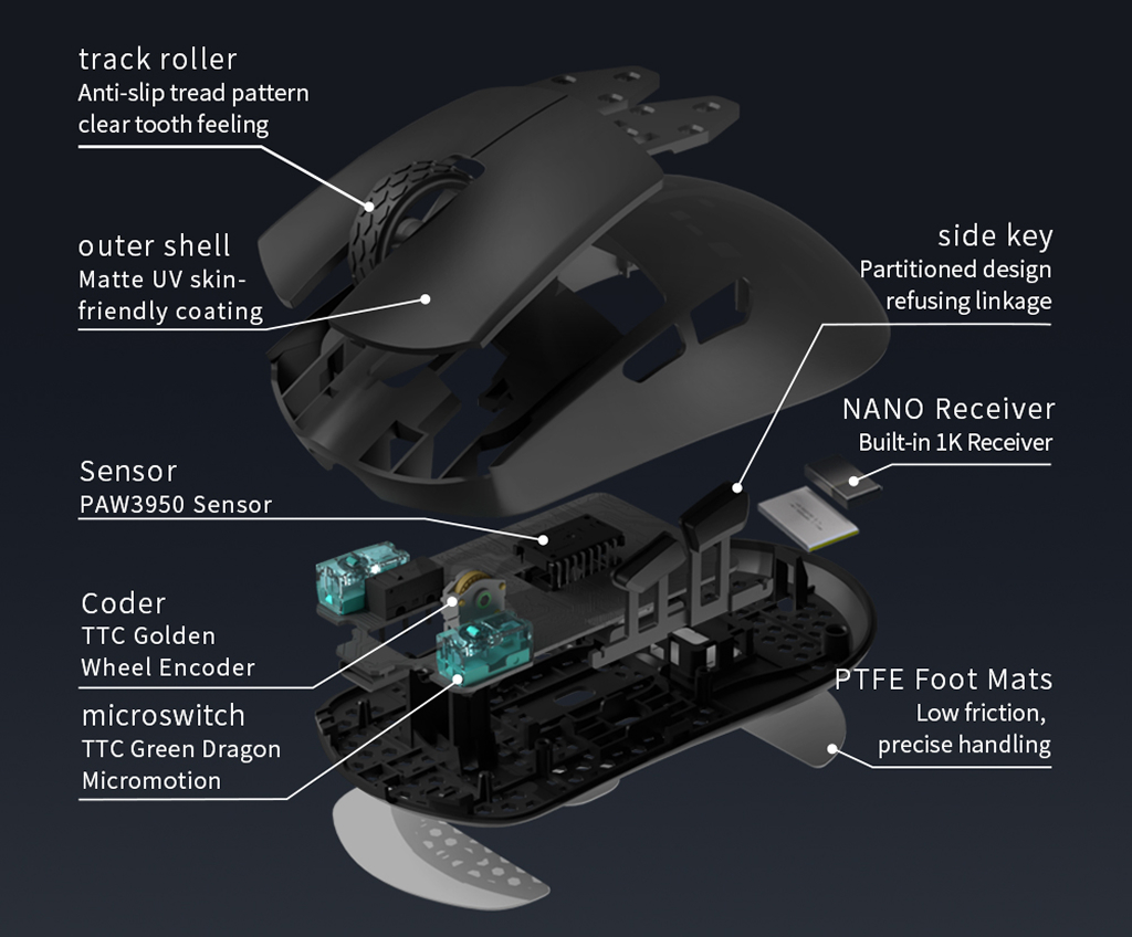 Chuột gaming Darmoshark M3 XS Pro Chuột gaming Darmoshark M3 XS Pro