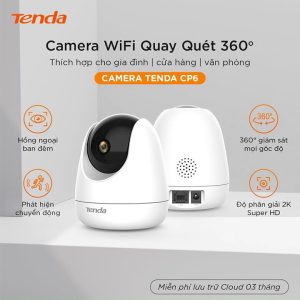 Camera Wi-Fi An Ninh Tenda Gia Đình Quay Quét 2K CP6
