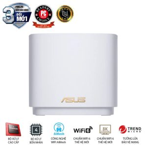 Bộ phát WiFi Mesh Router ASUS Gia Đình AX1800 XD4 (W-2-PK)