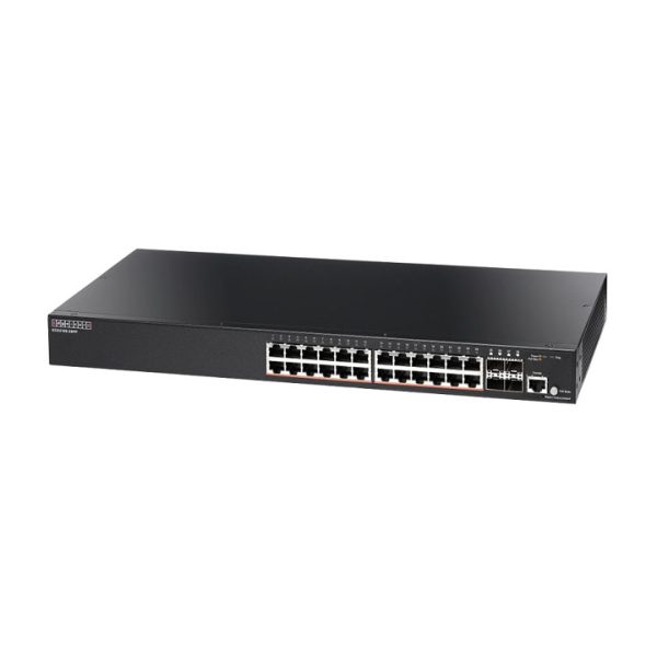 Bộ chia mạng Switch EdgeCore ECS2100-28PP (24 port GE PoE 384W + 4 port SFP)