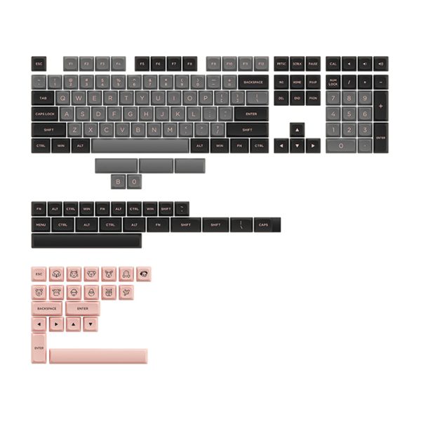 AKKO Keycap set – Black Pink (155 nút)