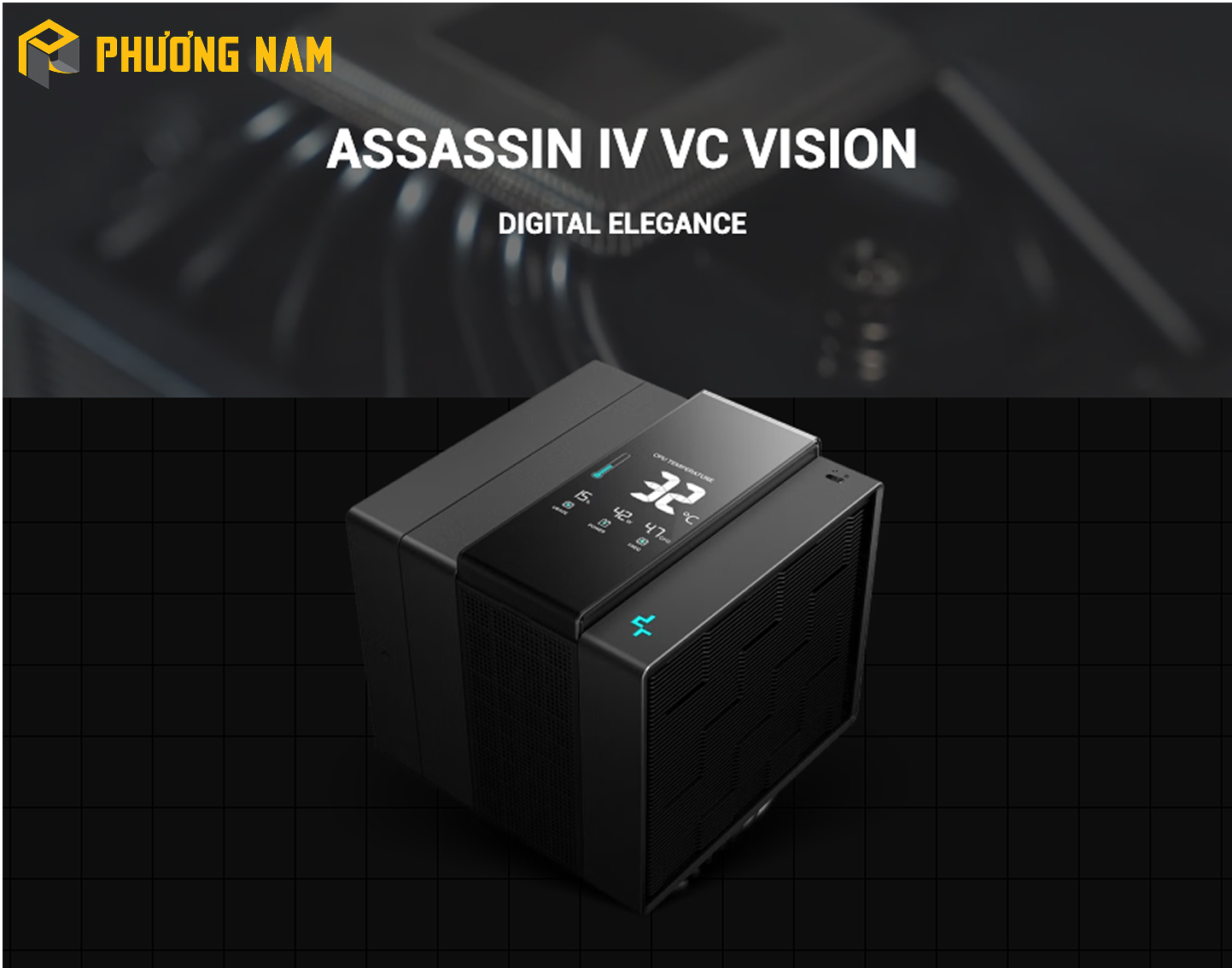 Tản nhiệt khí Deepcool ASSASSIN IV VC VISION R-ASN4-BKNVMD-G Tản nhiệt khí Deepcool ASSASSIN IV VC VISION R-ASN4-BKNVMD-G