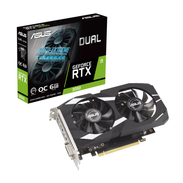 ASUS Dual GeForce RTX 3050 OC Edition 6GB GDDR6