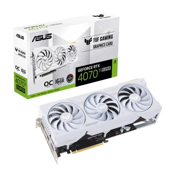 ASUS TUF Gaming GeForce RTX™ 4070 Ti SUPER 16GB GDDR6X White OC Edition