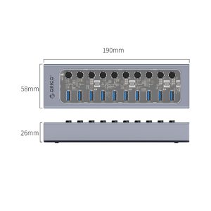 Bộ chia USB HUB 10 cổng USB 3.0 ORICO AT2U3-10AB-GY