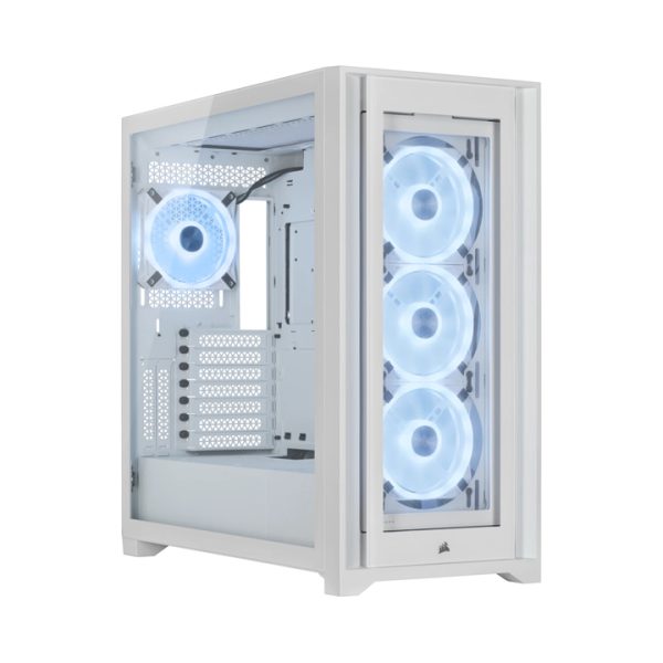 Case Cosair iCUE 5000X RGB QL Edition Mid-Tower ATX Case True White CC-9011233-WW
