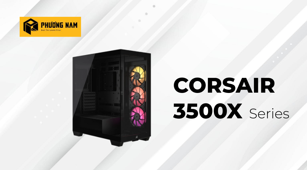 Case Corsair iCUE LINK 3500X RGB Tempered Glass Black CC-9011280-WW