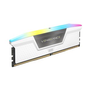 KIT Ram Corsair VENGEANCE RGB 32GB (2x16GB) DDR5 6000MHz CL36 White CMH32GX5M2E6000C36W