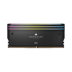 KIT Ram Corsair DOMINATOR TITANIUM RGB 32GB (2x16GB) DDR5 6000MHz CL30 Black CMP32GX5M2B6000C30