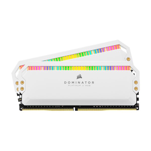 KIT Ram Corsair Dominator Platinum RGB White 16GB (2x8GB) DDR4 3200Mhz CMT16GX4M2C3200C16W