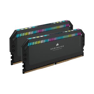 KIT Ram Corsair DOMINATOR PLATINUM RGB 64GB (2x32GB) DDR5 6000MHz CL40 Black CMT64GX5M2B6000C40