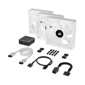 Fan case Corsair iCUE LINK QX120 RGB 120mm PWM Starter Kit White CO-9051006-WW