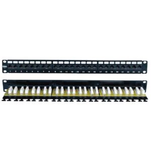 Thanh phối cáp Patch Panel Cat.6A UTP 1U 24P 19inch DINTEK 1406-00010